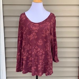 Lucky Brand women’s 3/4 sleeve knit top